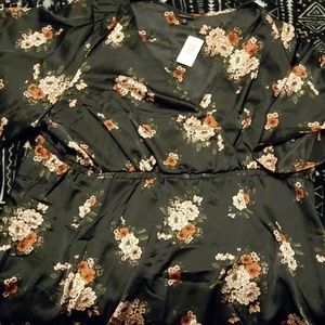 Black with flowers top. Torrid.